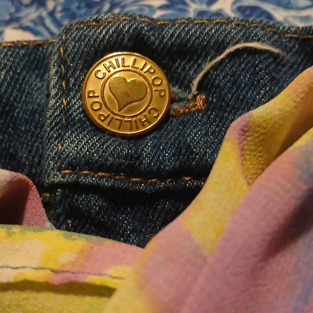 Chillipop Womans Jean Skirt With Belt 5 - Picture 2 of 5